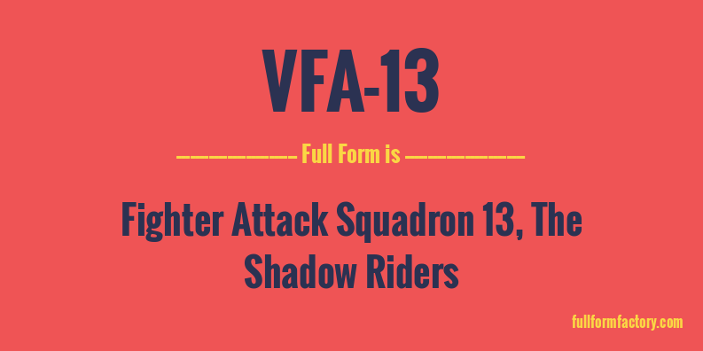 vfa-13-full-form