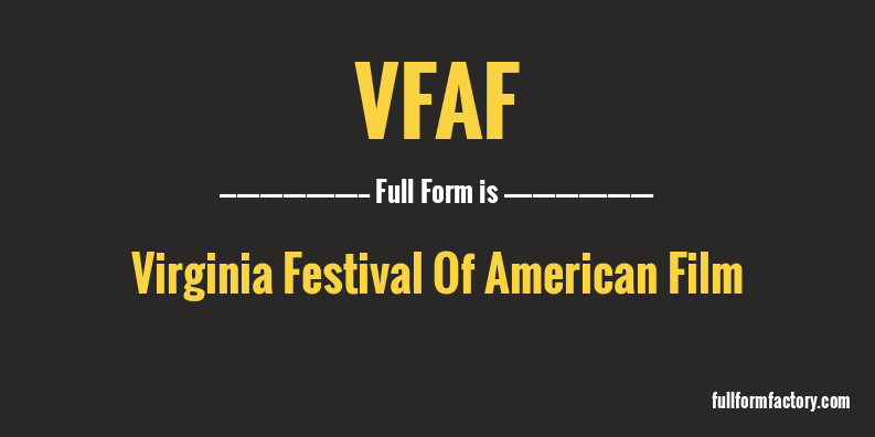 vfaf-full-form