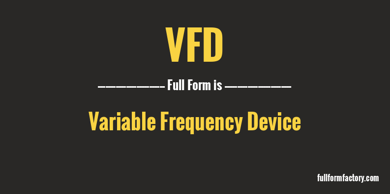 vfd-full-form