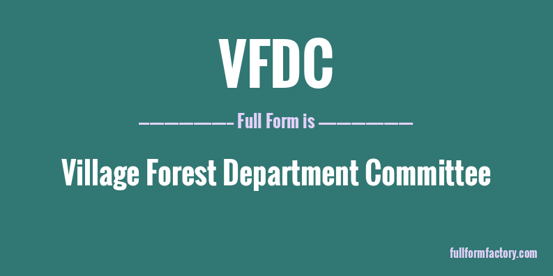 vfdc-full-form