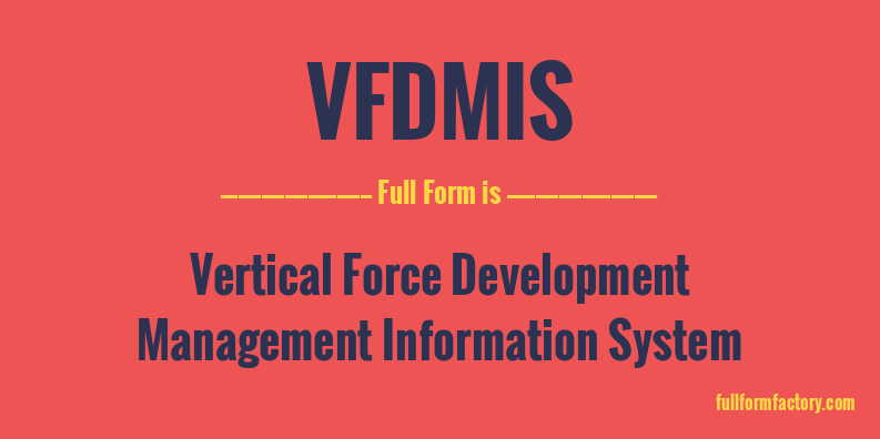 vfdmis-full-form