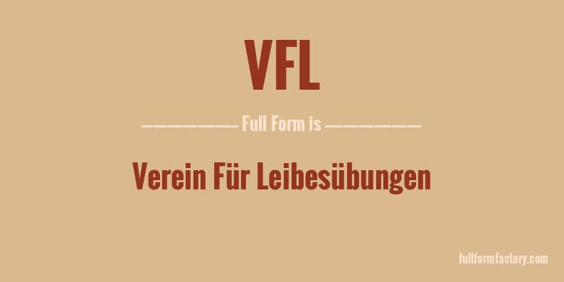 vfl-full-form