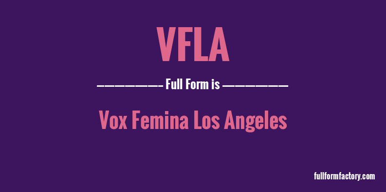 vfla-full-form