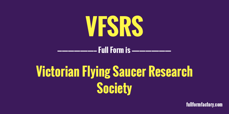 vfsrs-full-form