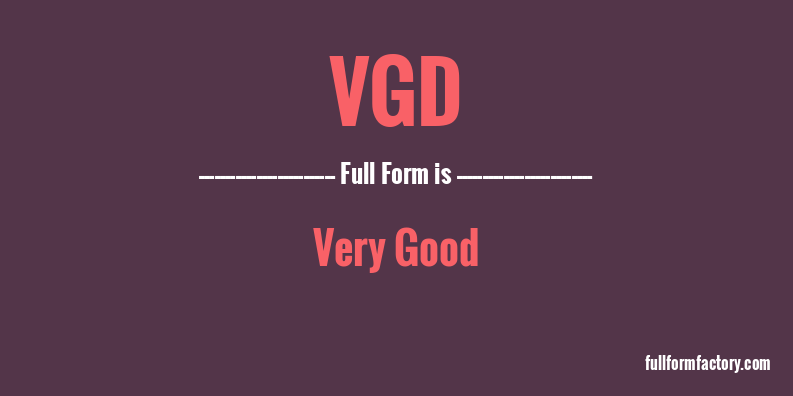 vgd-full-form