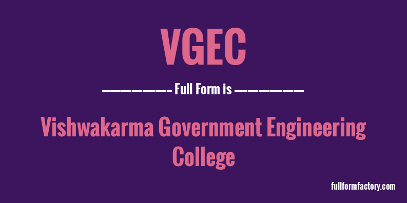 vgec-full-form