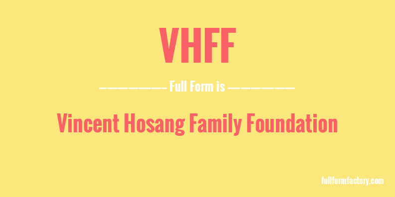 vhff-full-form