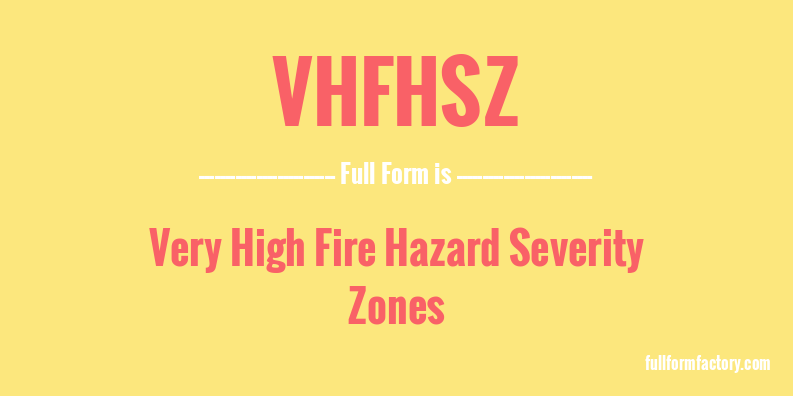 vhfhsz-full-form