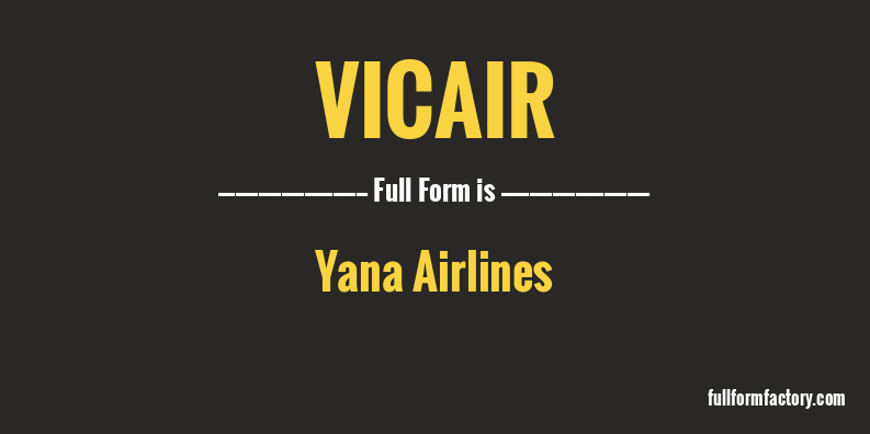 vicair-full-form
