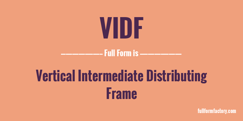 vidf-full-form