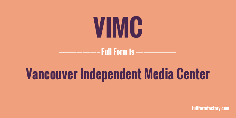 vimc-full-form
