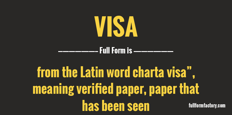 visa-full-form