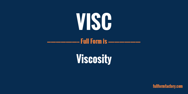 visc-full-form