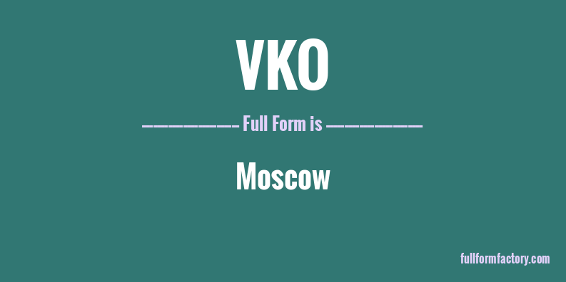vko-full-form