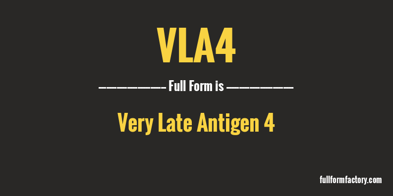 vla4-full-form