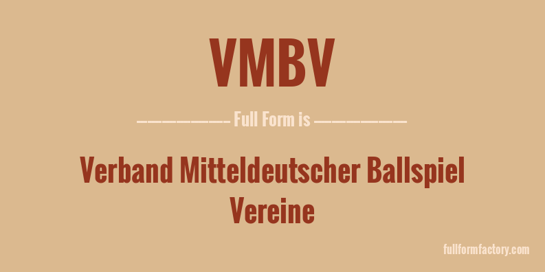 vmbv-full-form