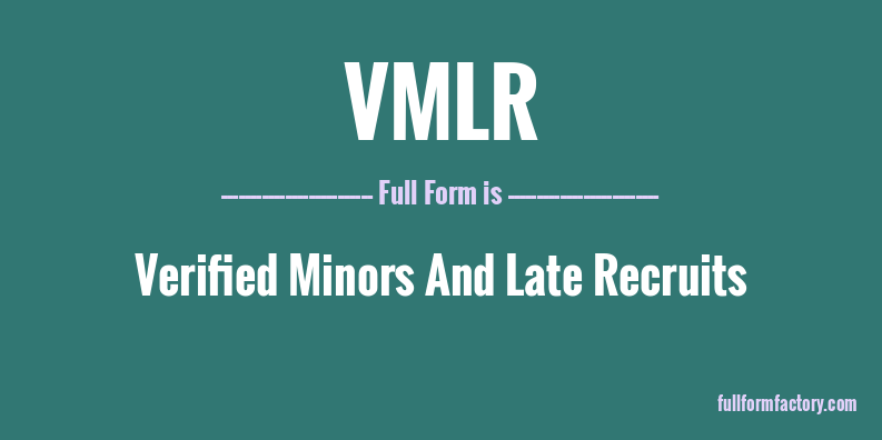 vmlr-full-form