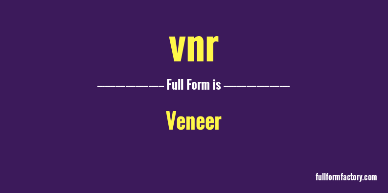 vnr-full-form