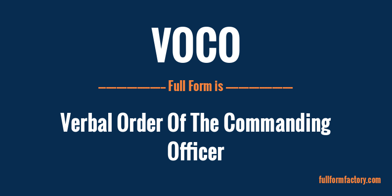 voco-full-form