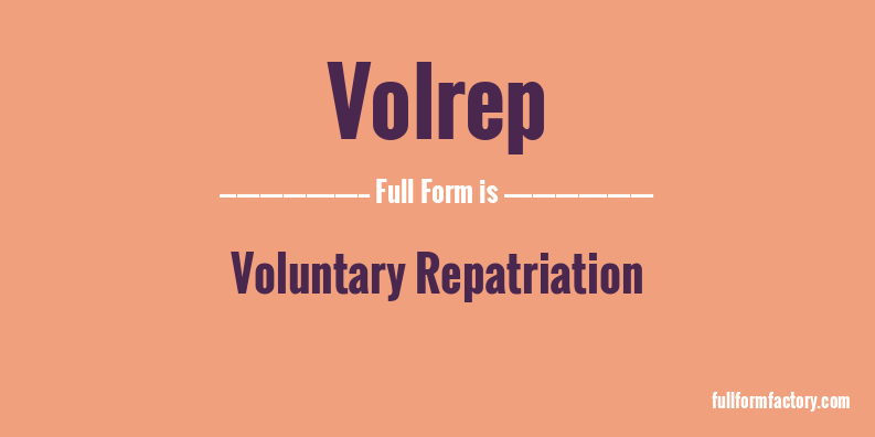 volrep-full-form