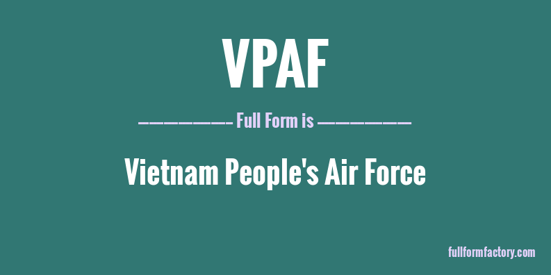 vpaf-full-form