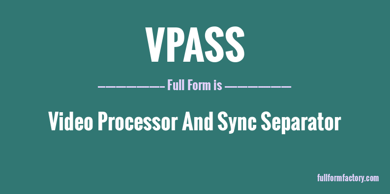 vpass-full-form