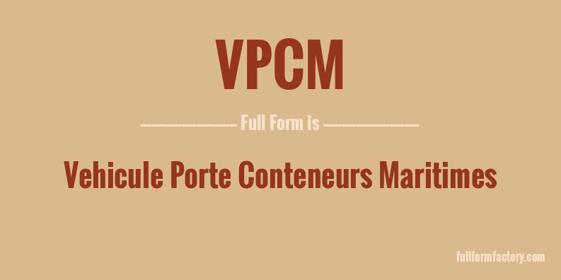 vpcm-full-form