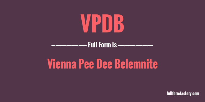 vpdb-full-form