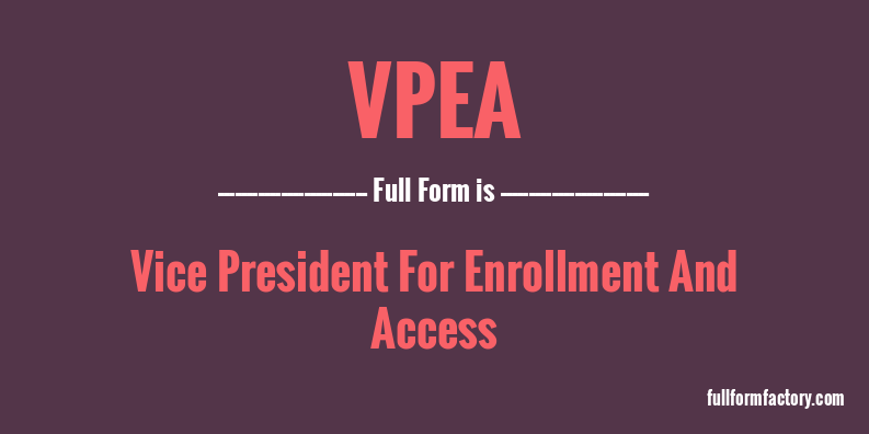 vpea-full-form