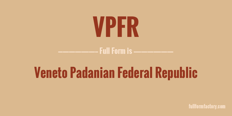 vpfr-full-form
