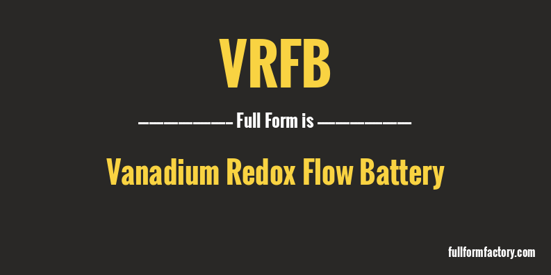 vrfb-full-form