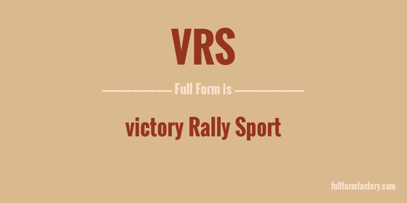 vrs-full-form
