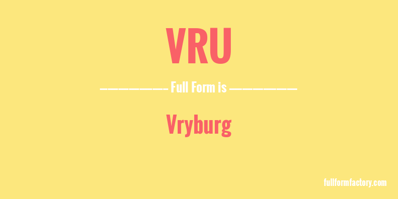 vru-full-form
