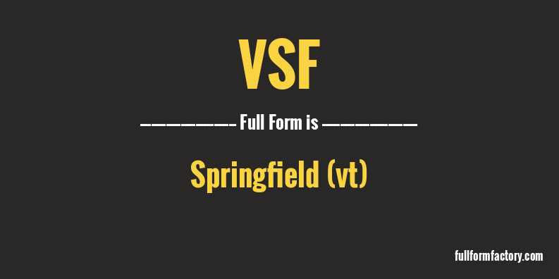 vsf-full-form