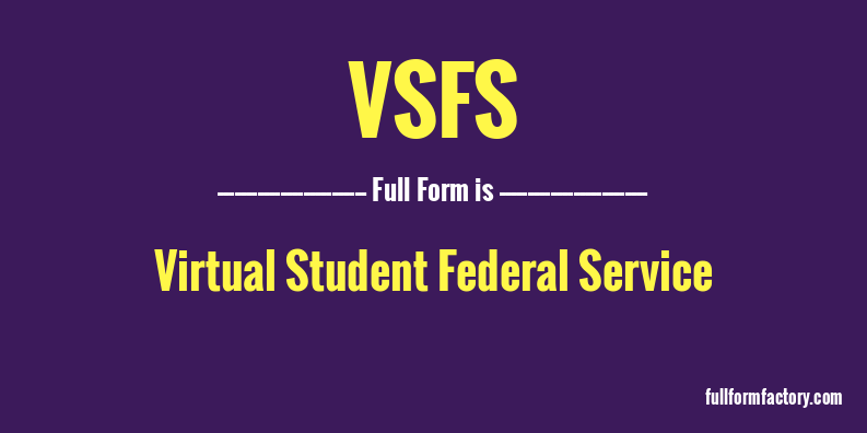 vsfs-full-form
