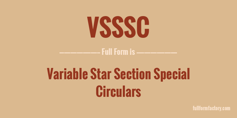 vsssc-full-form