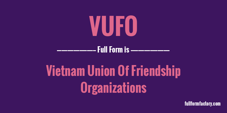 vufo-full-form