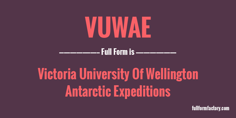 vuwae-full-form