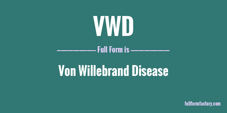 vwd-full-form