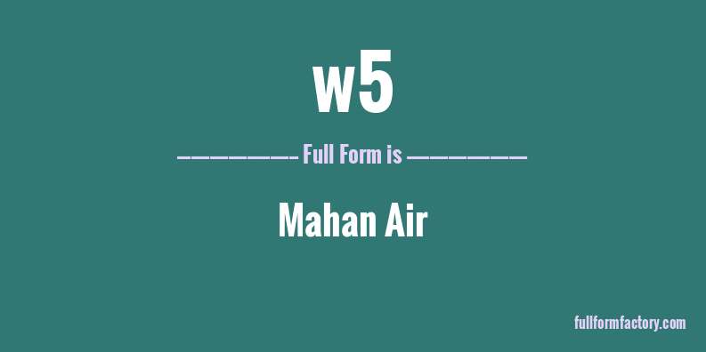 w5-full-form