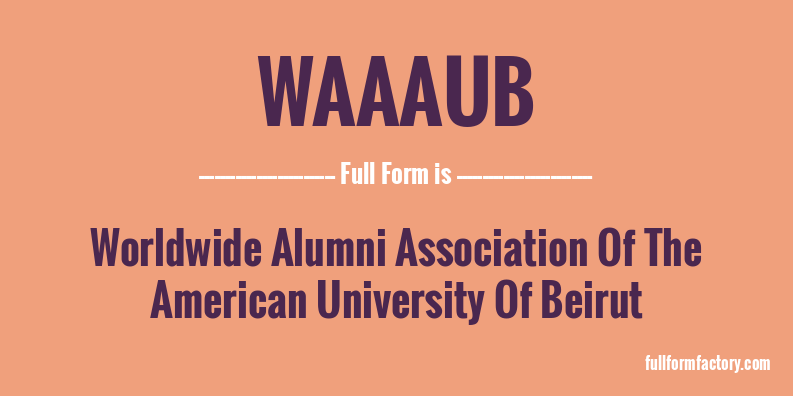 waaaub-full-form
