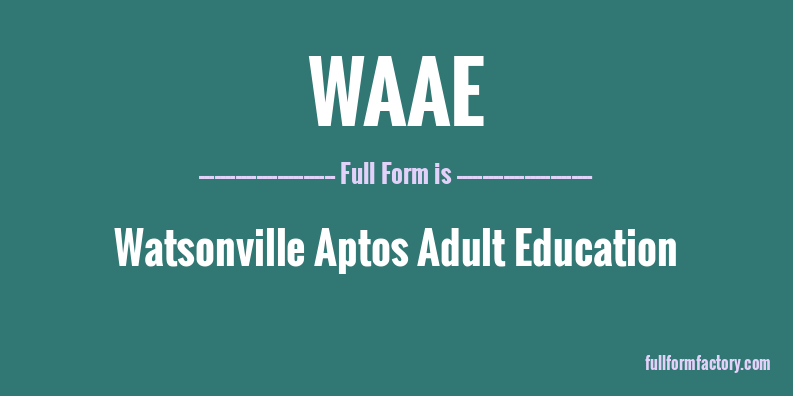 waae-full-form