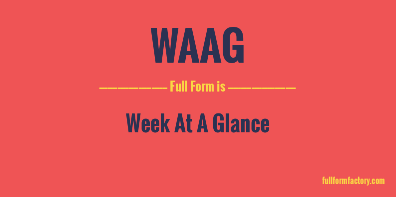 waag-full-form