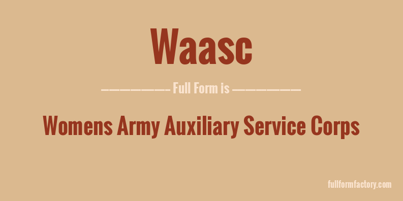 waasc-full-form