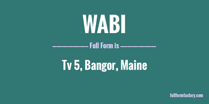 wabi-full-form
