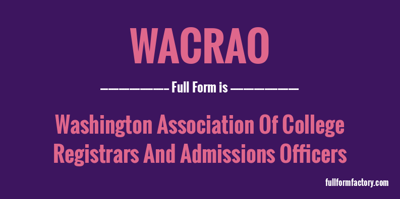 wacrao-full-form