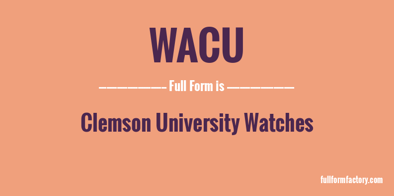 wacu-full-form