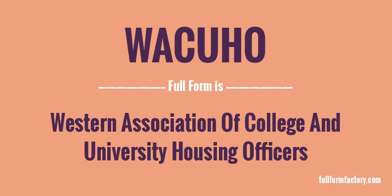 wacuho-full-form