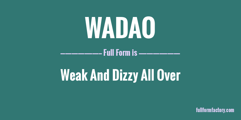wadao-full-form