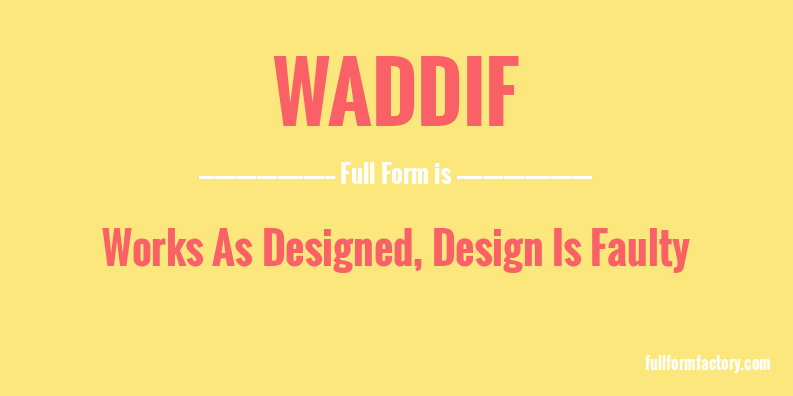 waddif-full-form